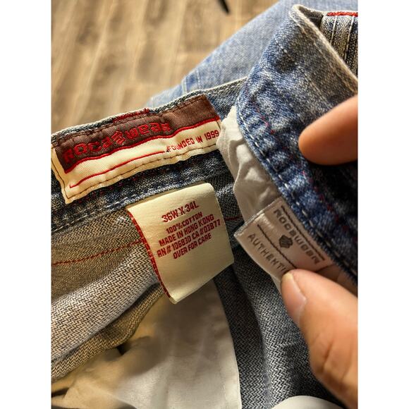 Rocawear Vintage Y2K Wide Leg Big Pocket Skater Jeans - Picture 7 of 7